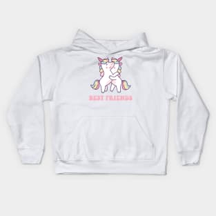 Cute Best friends Unicorn Kids Hoodie